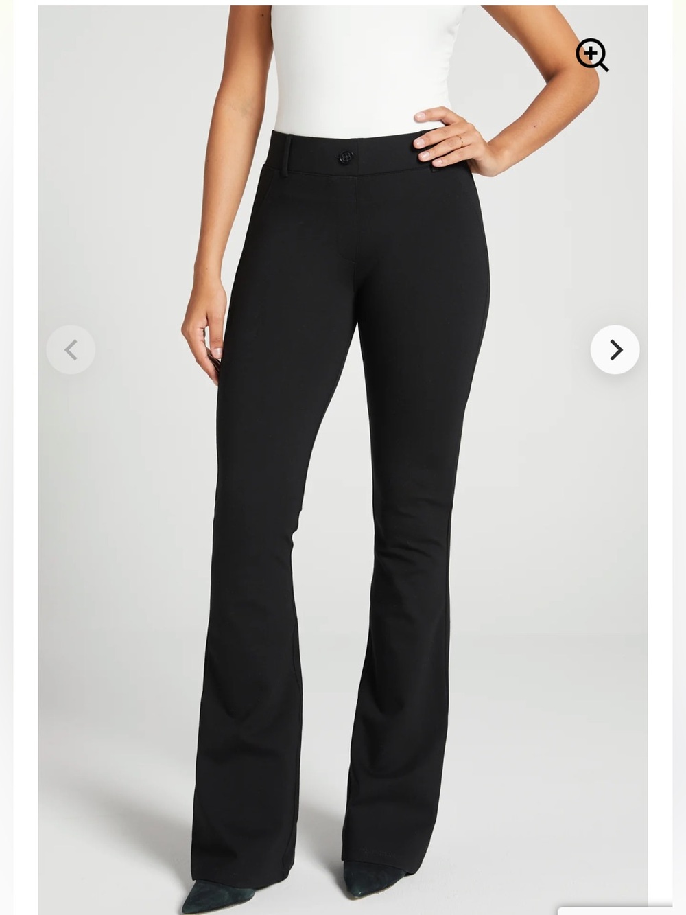 Betabrand Classic DPYP Dress Pant Yoga Pant Bootcut W0104-BK *FLAW* M Long MT